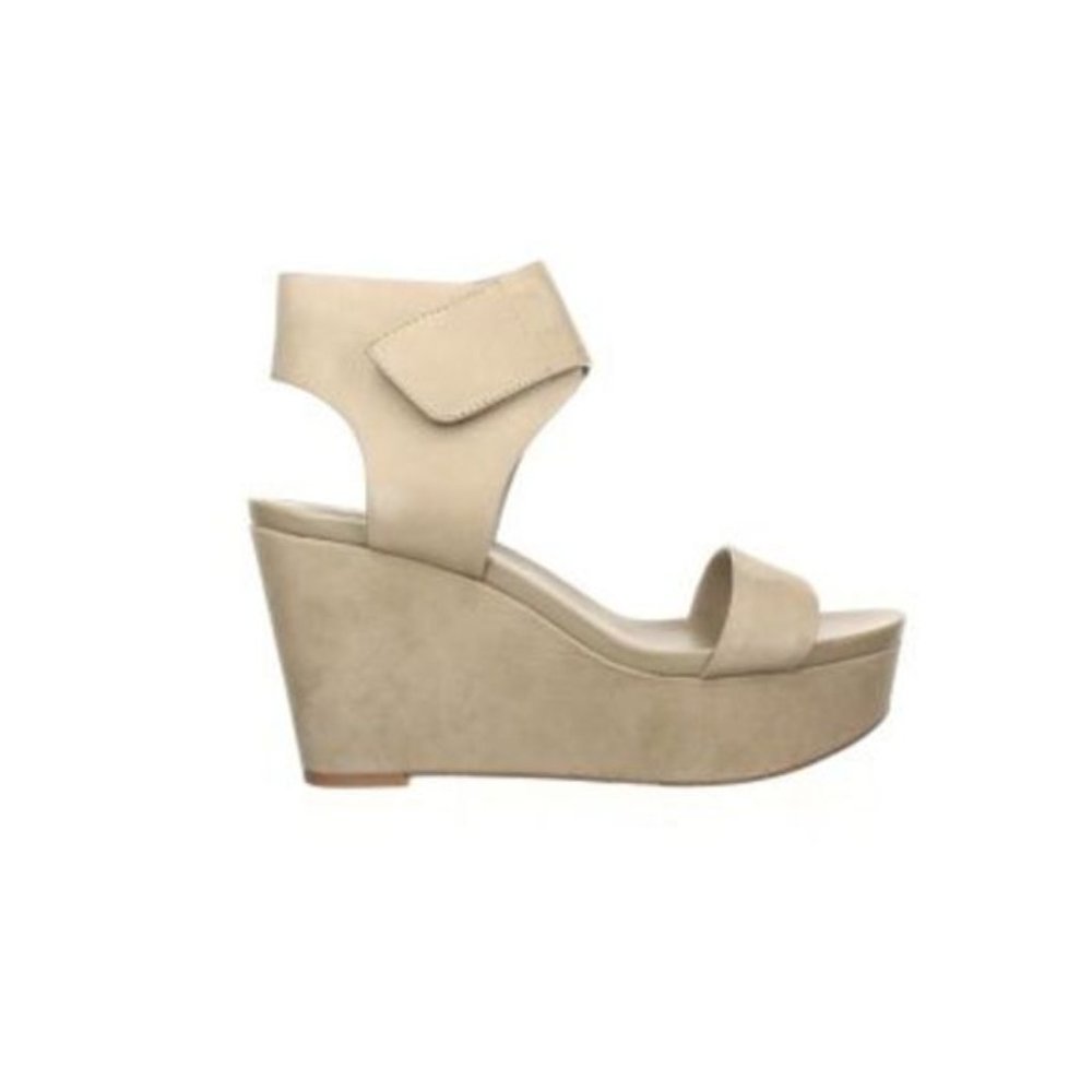 Vince Camuto Velista Wedge Ankle Strap Sandal In Smoke Show